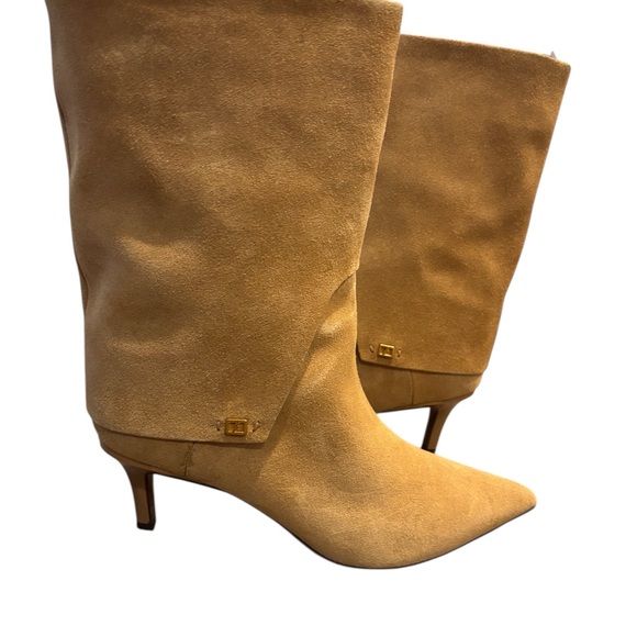Franco Sarto Shoes - Franco Sarto Tan Heeled Boots Suede